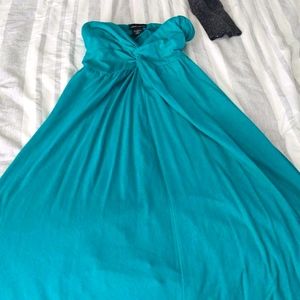 Strapless maxi dress